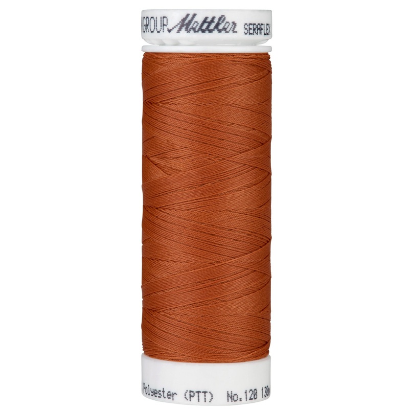 Seraflex - Mettler - Stretch Thread - For Stretchy Seams - 130 Meters - Brick Red