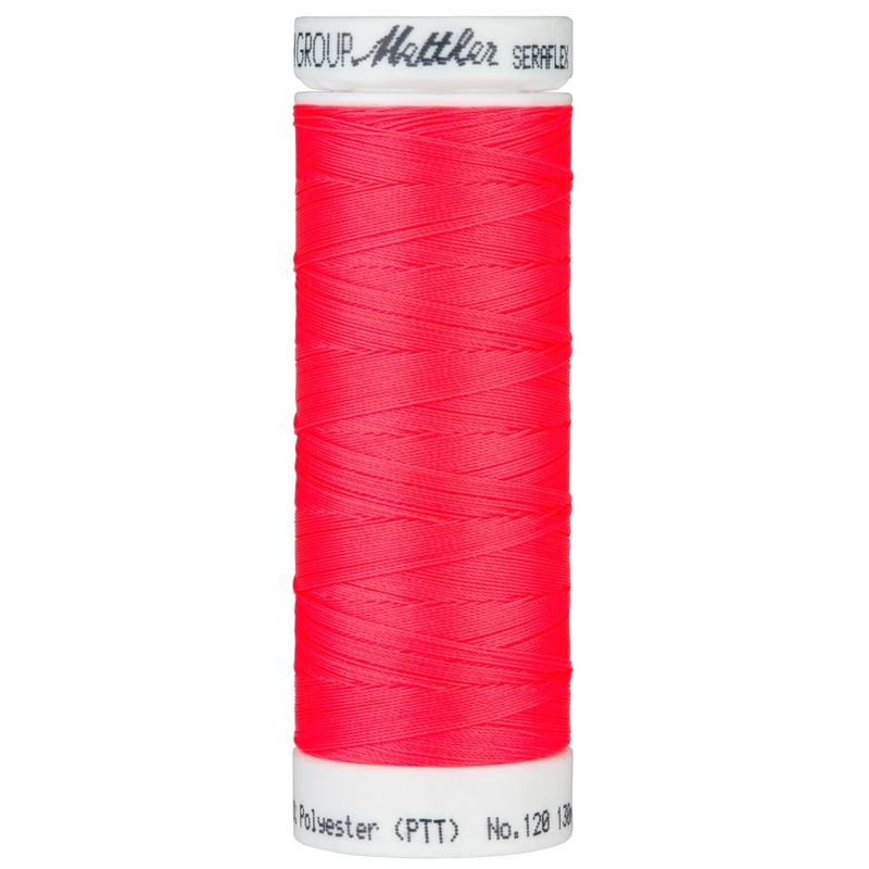 Seraflex - Mettler - Stretch Thread - For Stretchy Seams - 130 Meters - Vivid Coral