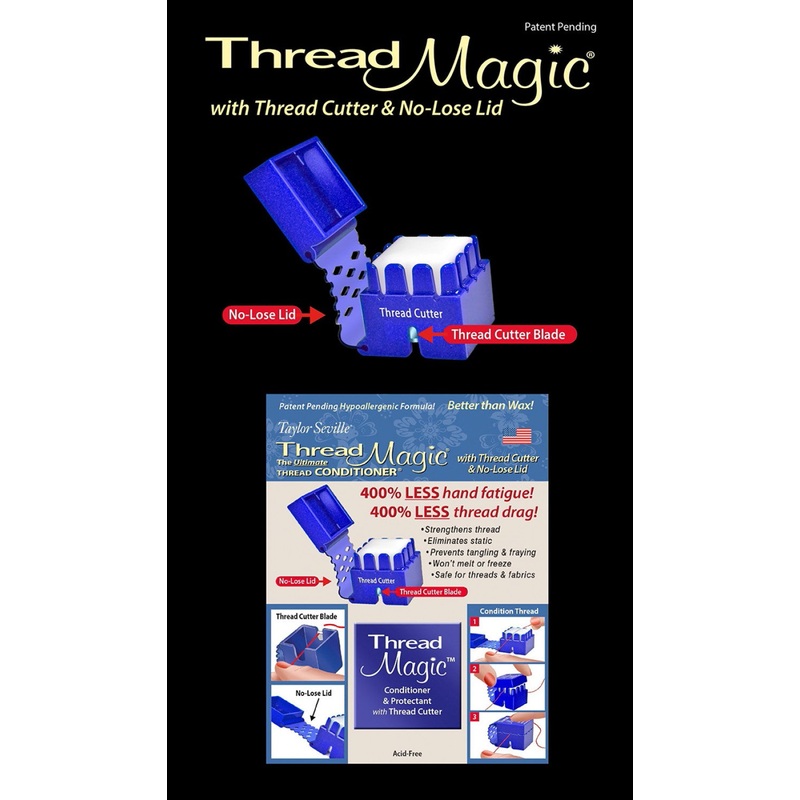 Thread Magic -  Square W/ Cutter - The Ultimate Thread Conditioner
