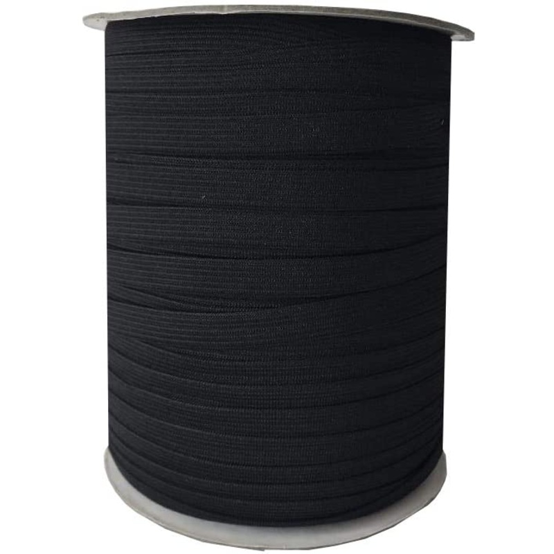 6mm (1/4'') Soft Knitted Elastic - Black