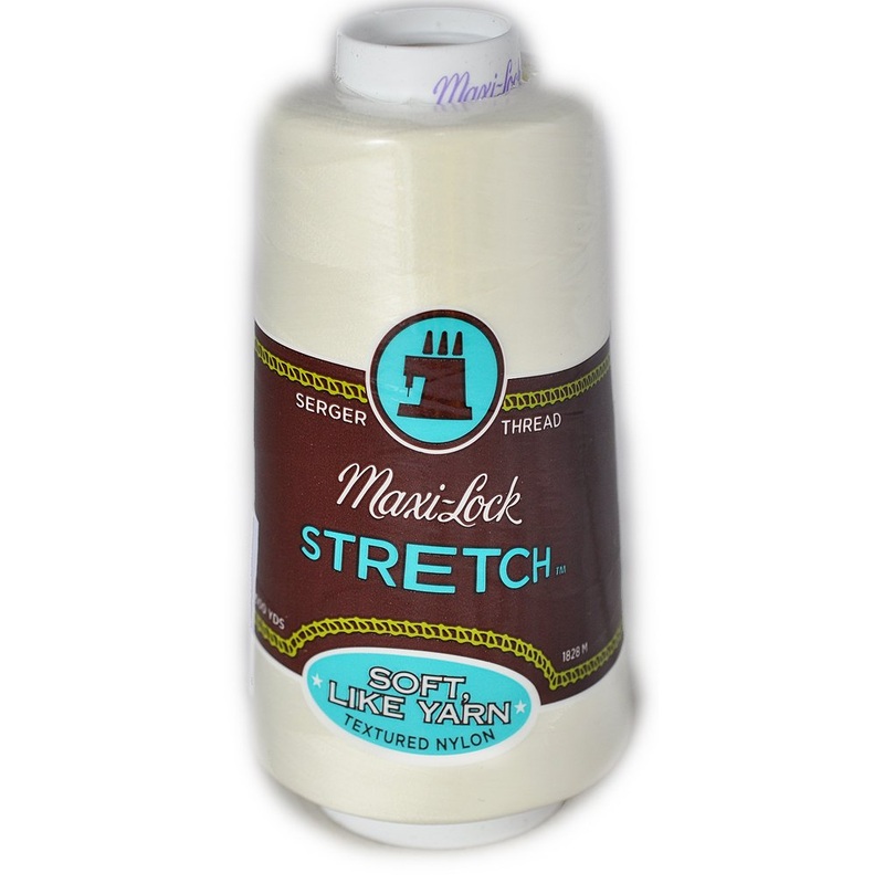 Maxi-lock Stretch 35wt Serger Thread - 2000 yards each - Eggshell