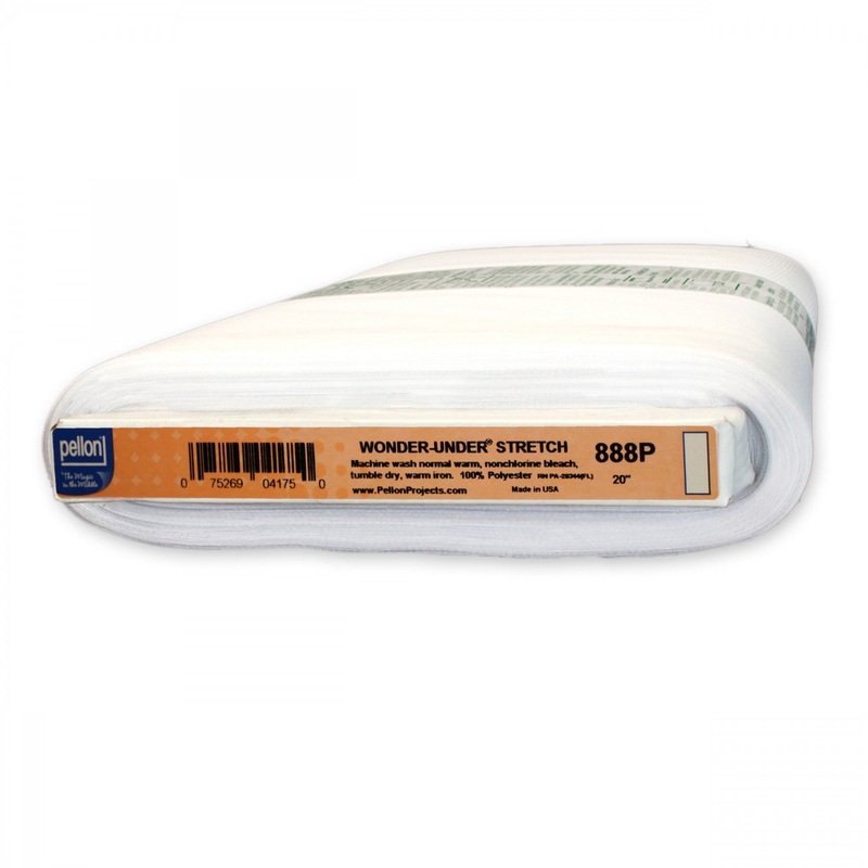 Pellon - Wonder-Under Stretch - 888P - White - 19 Wide