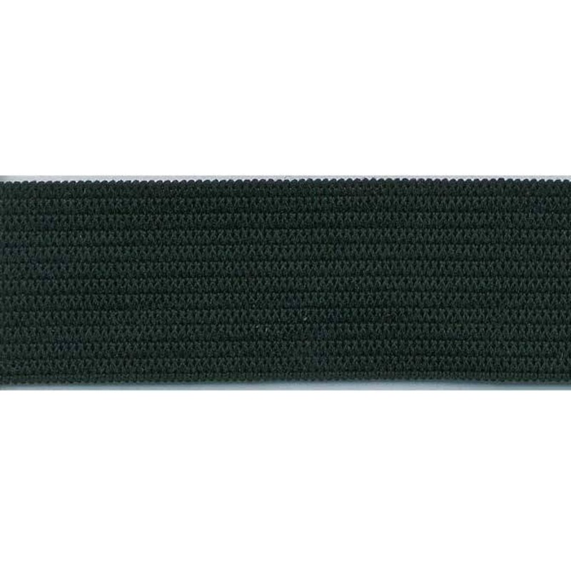 75mm (3'') Soft Preshrunk Knitted Elastic - Black