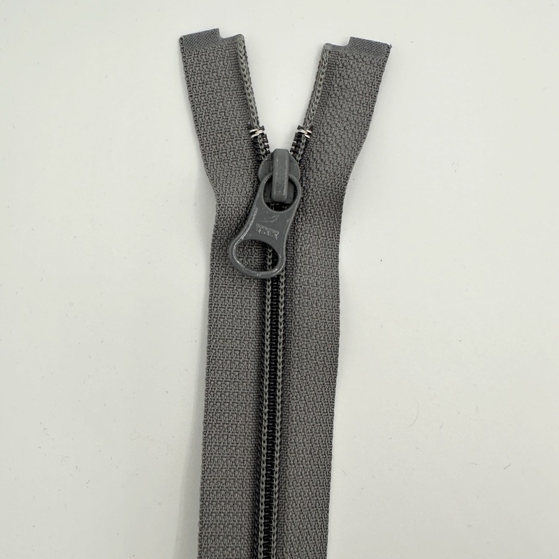 Midweight Open-End Zipper #4.5 48cm (19) - Dark Grey