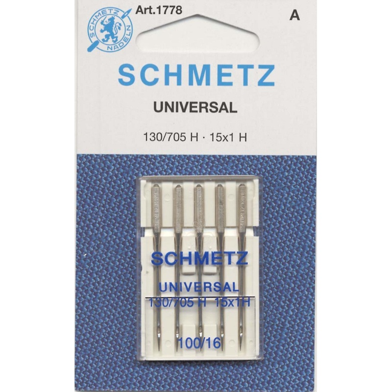 SCHMETZ #1778 Universal Needles Carded - 100/16 - 5 count