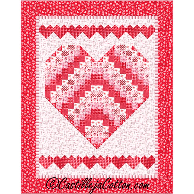Sweet Hearts Lap Quilt Pattern