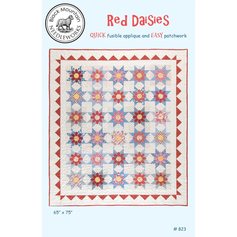 Red Daisies Quilt Pattern