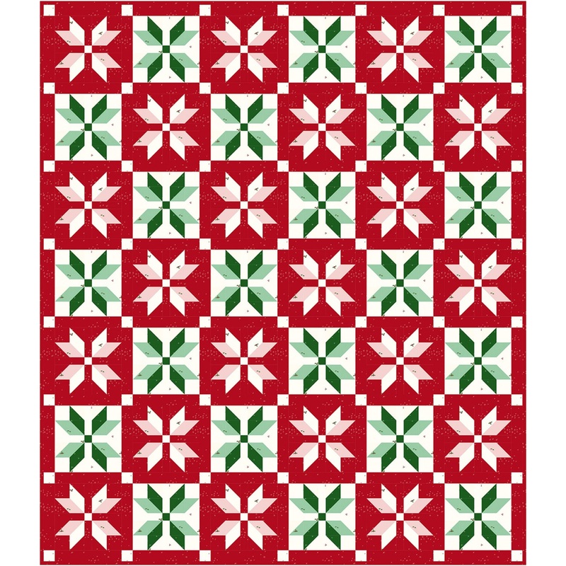 Snowflake Stars Quilt Pattern