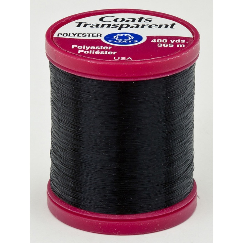 Coats Transparent Polyester Thread 400 yds Smoke