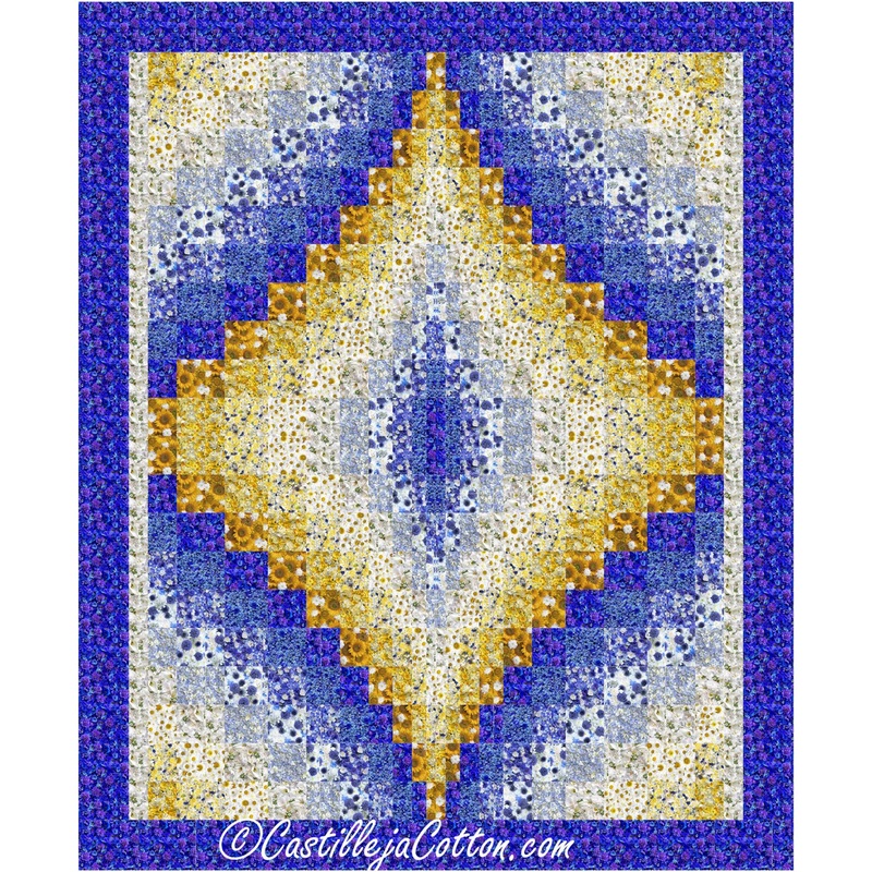 Double Bargello Jewel Forget Me Not Quilt Pattern