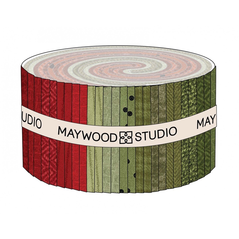 2.5in Strips Woolies Flannel Holiday Warmth, 40pcs/bundle