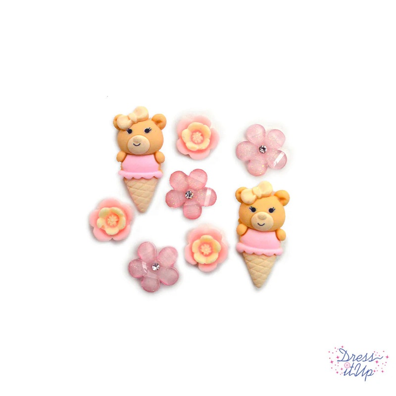 Ballerina Bears Buttons