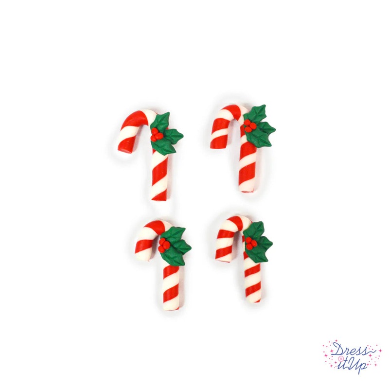 Christmas Canes Buttons