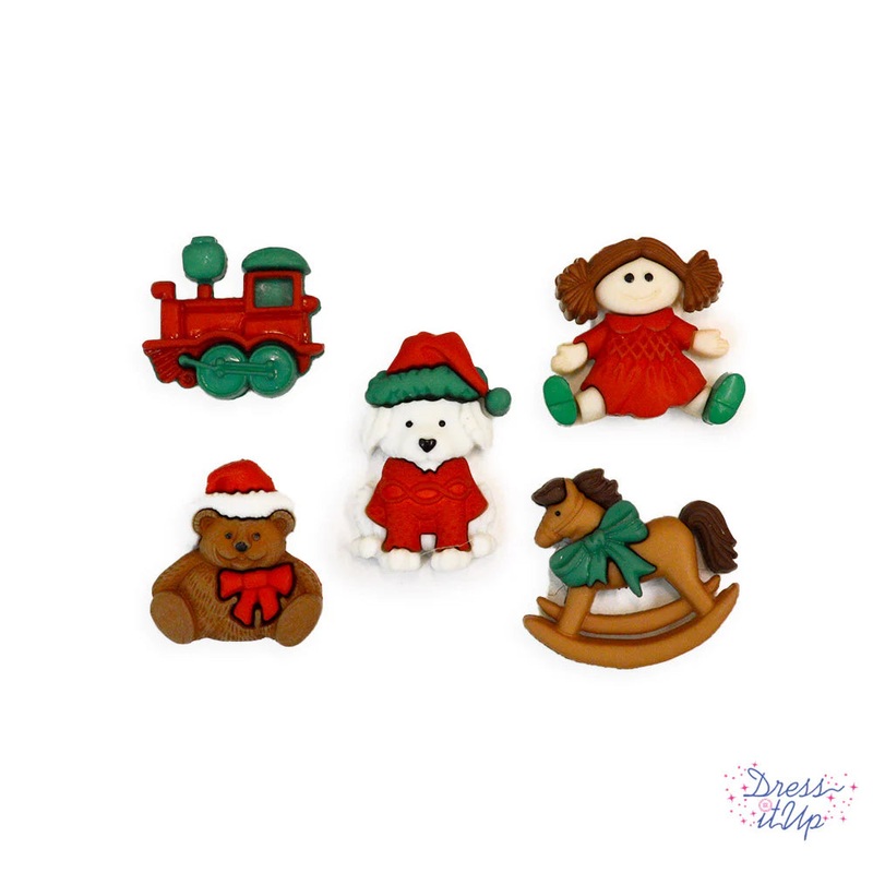 Christmas Toys Buttons