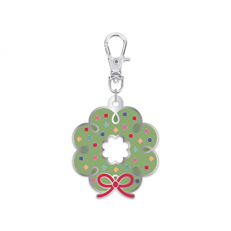 Lori Holt Enamel Happy Charm Wreath