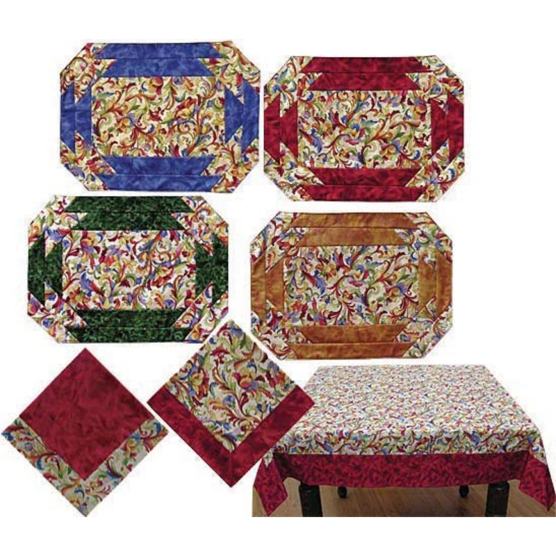 Table Graces Placemat, Napkin and Tablecloth Pattern