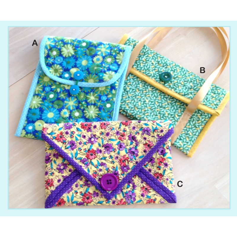 Three Envelope Tablet Totes Downloadable Pattern