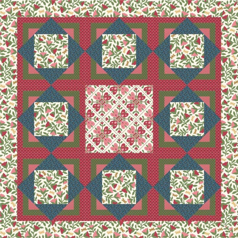 Three Squares Quilt Pattern