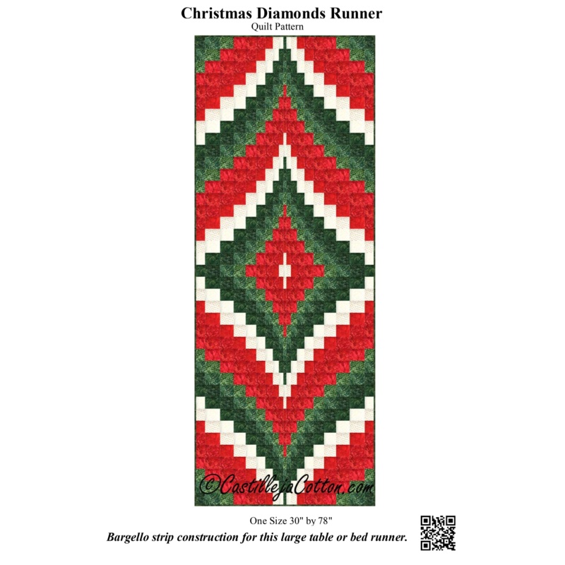 Christmas Diamonds Runner Downloadable Pattern