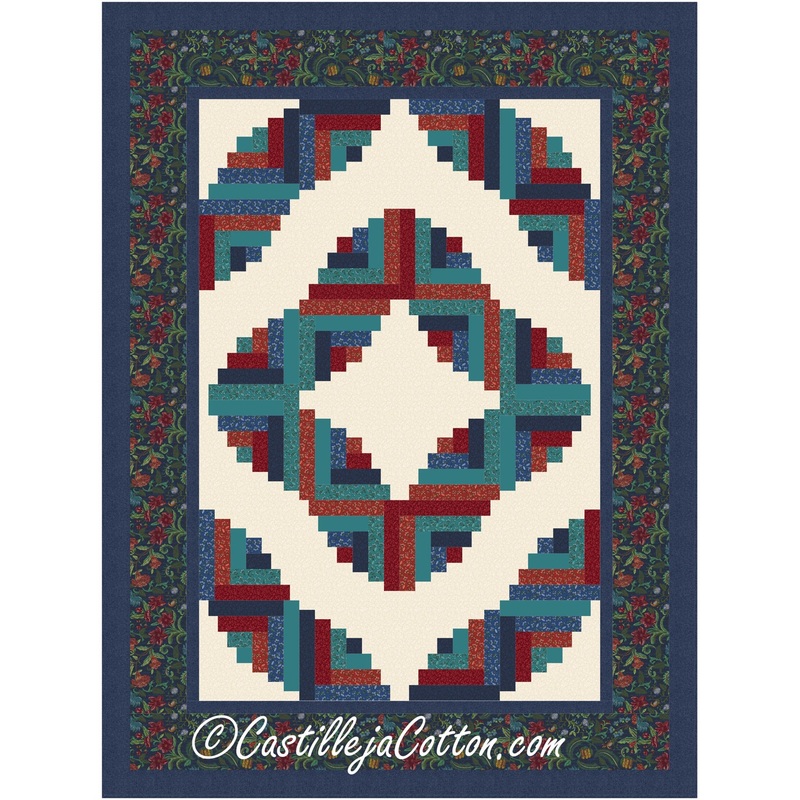 Crescent Log Cabin Hatfield Downloadable Pattern