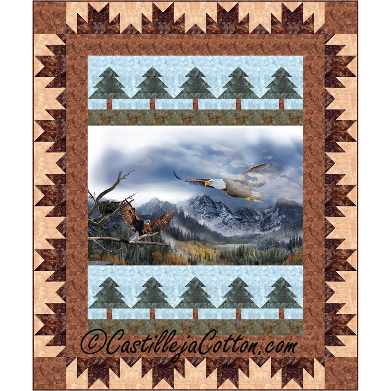 Eagle Mountains Panel Downloadable Pattern