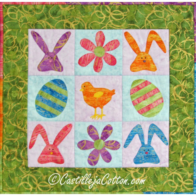 Easter 9-Patch Downloadable Pattern