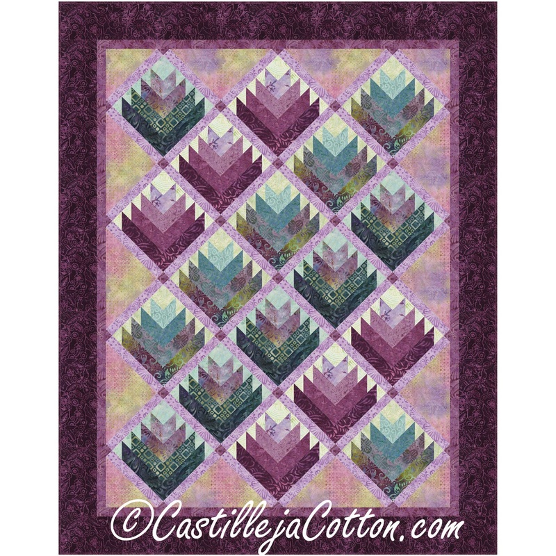 Log Cabin Flowers Downloadable Pattern