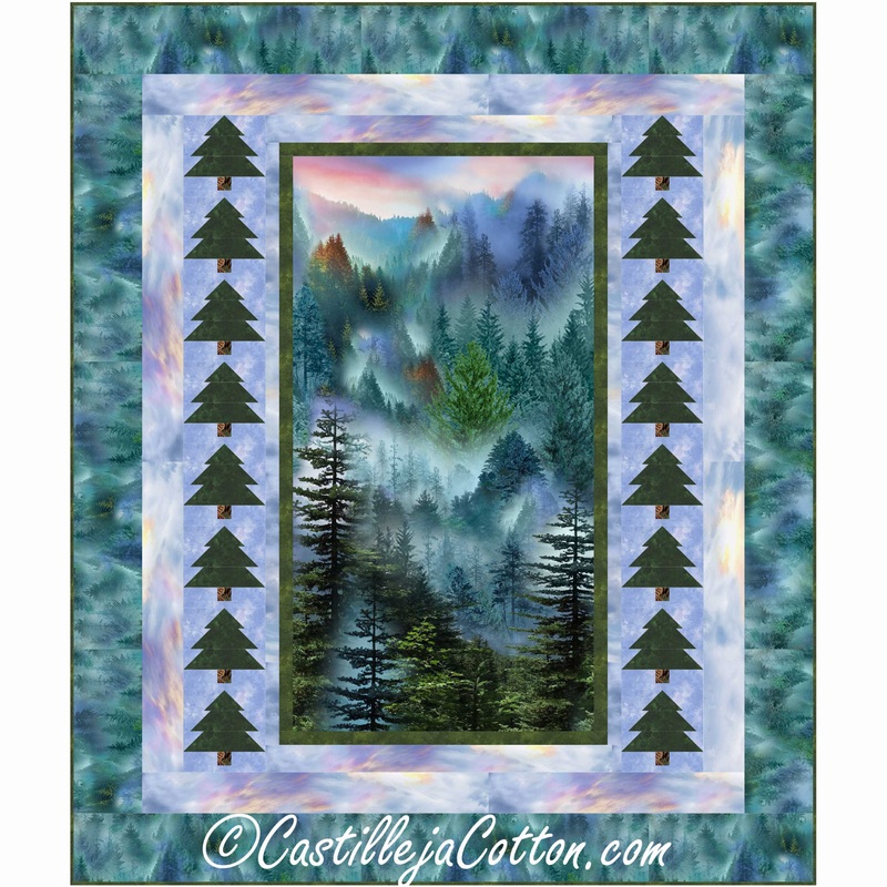 Mountain Forest Downloadable Pattern