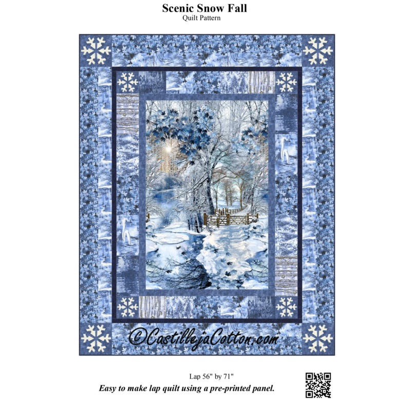 Scenic Snow Fall Downloadable Pattern