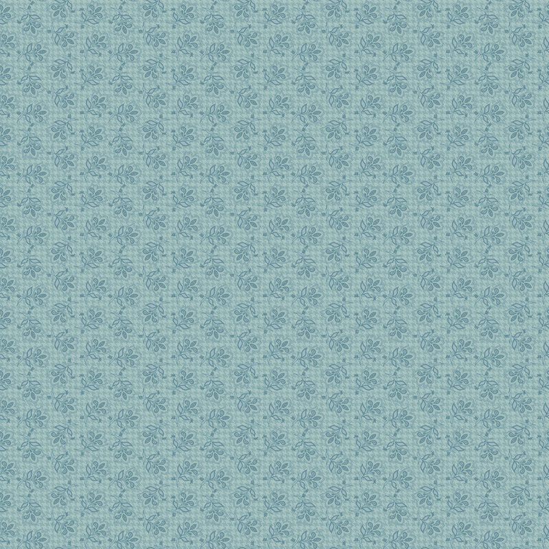 Turquoise Heartland Flowers Fabric