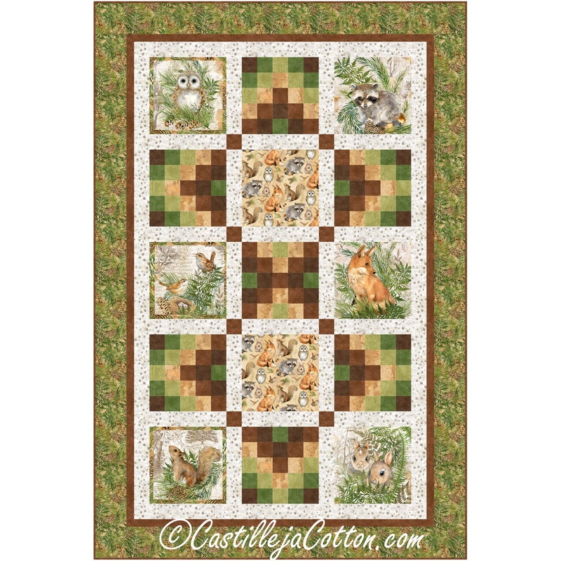 Animals And Ferns Downloadable Pattern