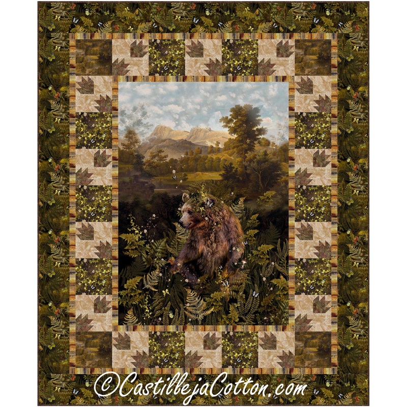 Bear in The Ferns Downloadable Pattern