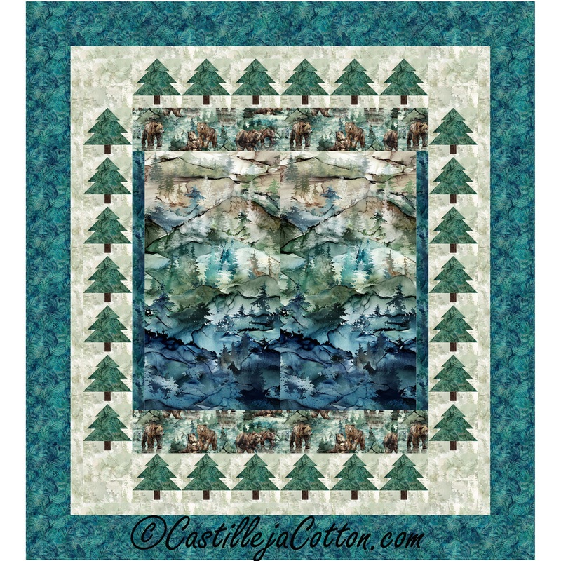 Bears Peaks And Trees Downloadable Pattern