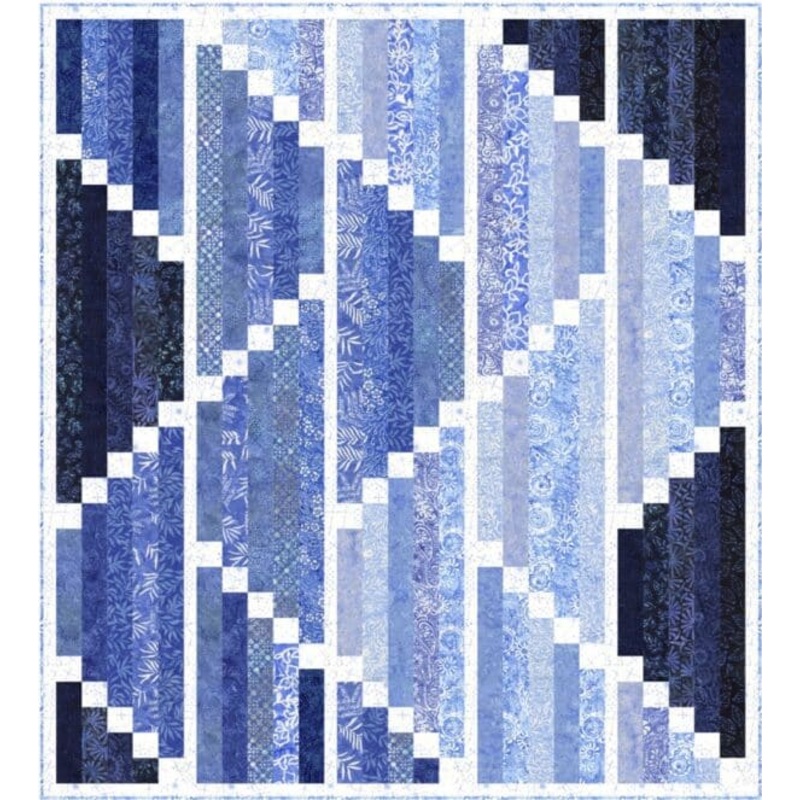 Bluebell Strip Ripple Downloadable Pattern