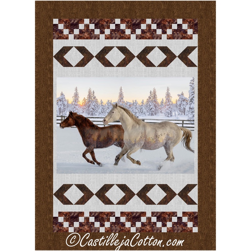 Horses In Snow Downloadable Pattern