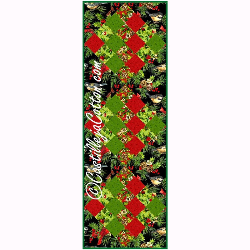 16 Patch Table Runner Downloadable Pattern