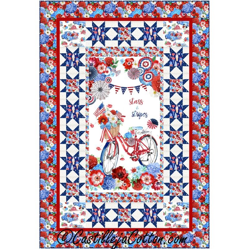 Bicycle Stars Downloadable Pattern