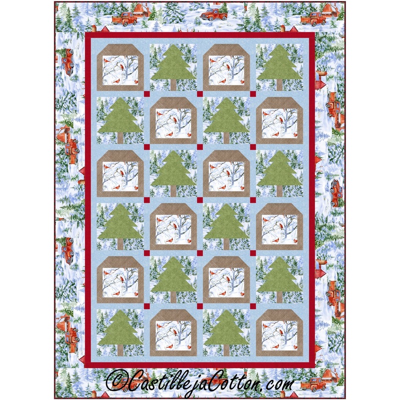 Bird Feeders and Trees Downloadable Pattern