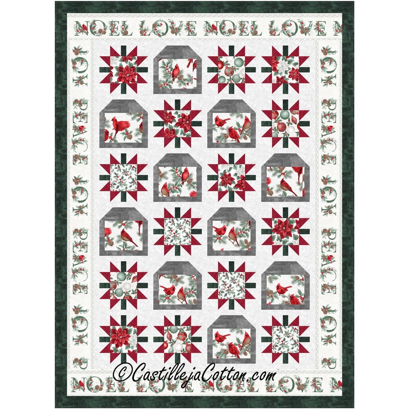 Cardinals and Stars Downloadable Pattern