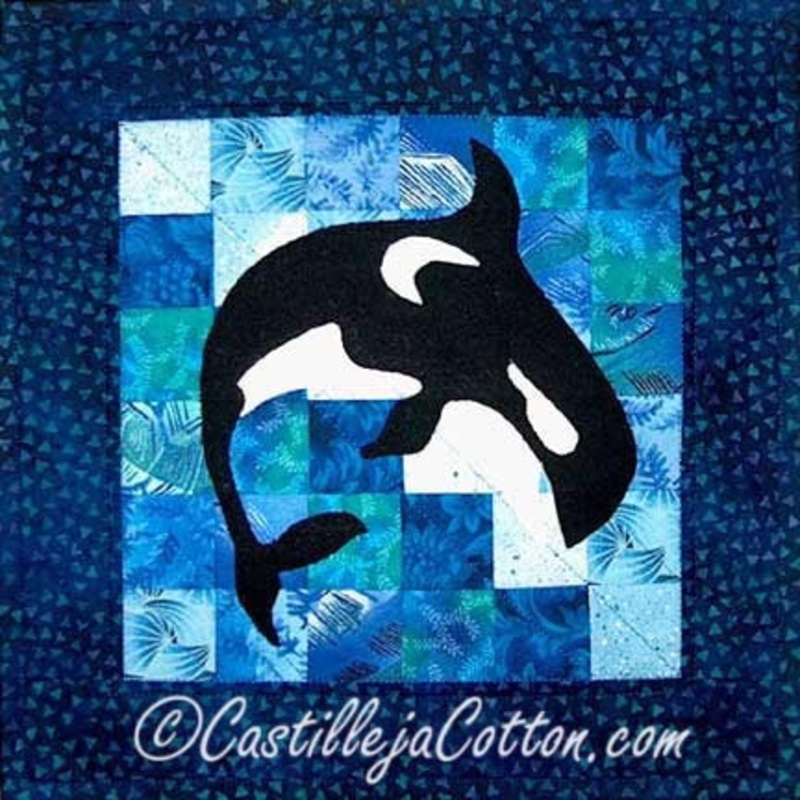 Jump For Joy Orca Whales Downloadable Pattern