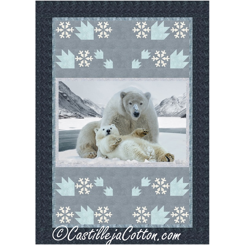 Lazy Polar Bear Cub Downloadable Pattern