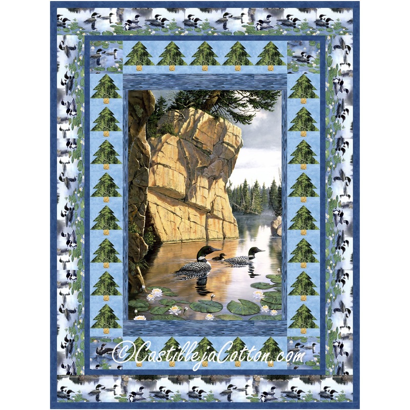 Loons In a Lily Pond Downloadable Pattern