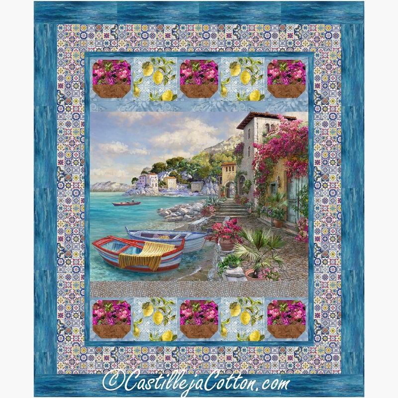 Mediterranean Village Downloadable Pattern