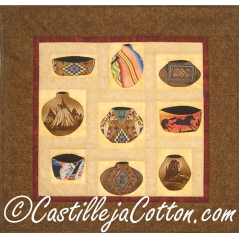 Native Painted Pots Downloadable Pattern