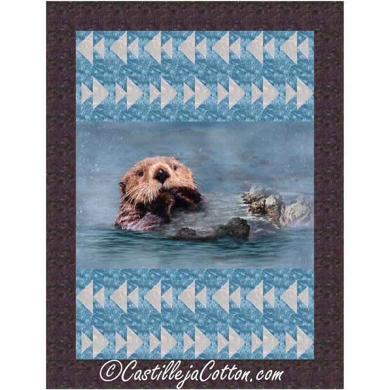 Otters And Fishes Downloadable Pattern