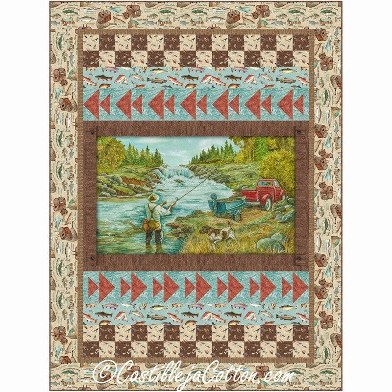 River Fishing Downloadable Pattern