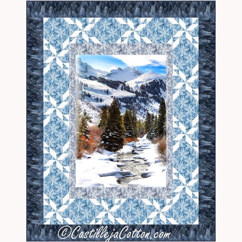 Snowflake Mountains Downloadable Pattern