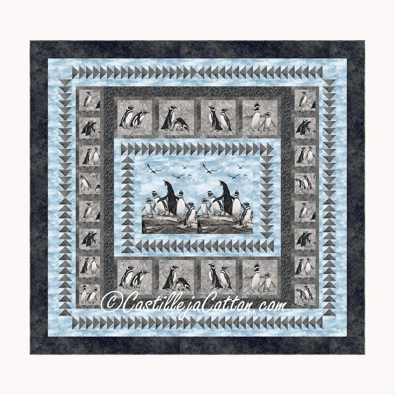 Southern Penguins King Downloadable Pattern
