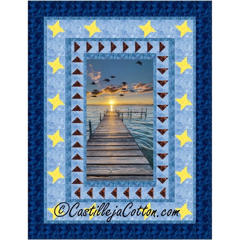 Sunset Pier Downloadable Pattern