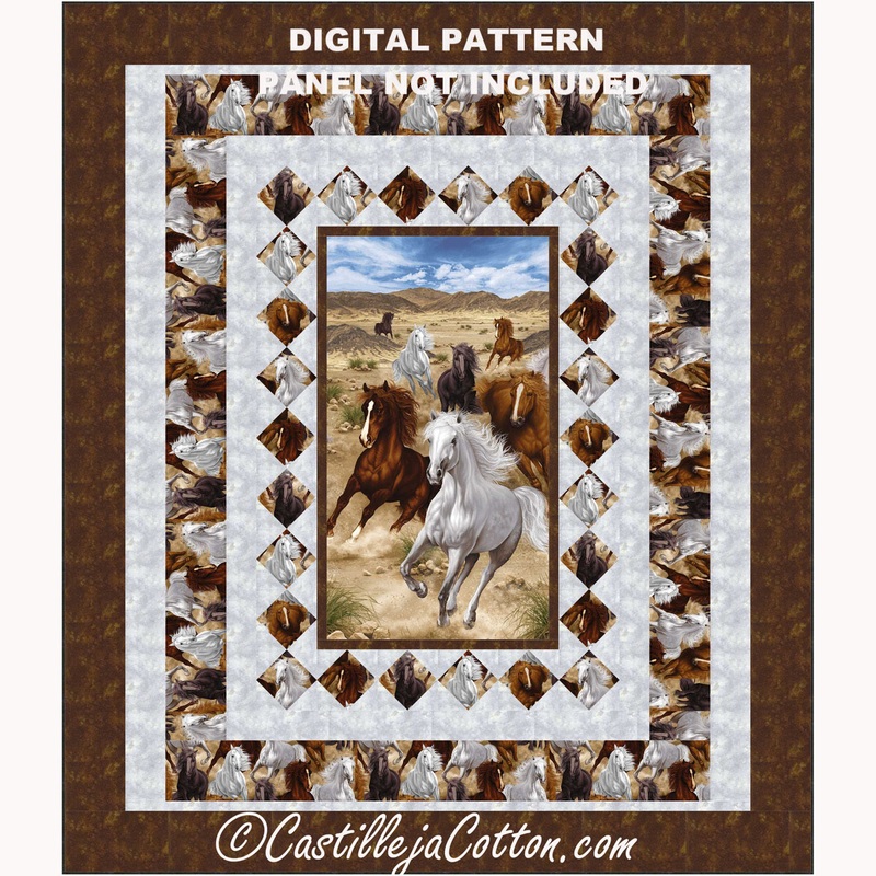 Untamed Horses Double Downloadable Pattern